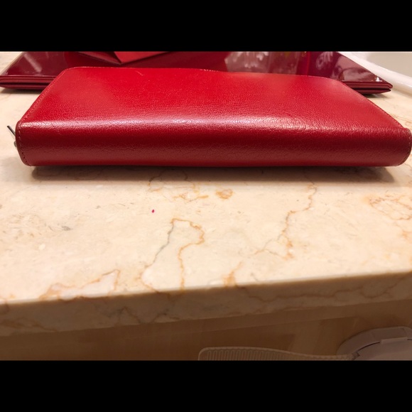 Authentic CÉLINE wallet in magnificent RED calf le - Picture 5 of 7